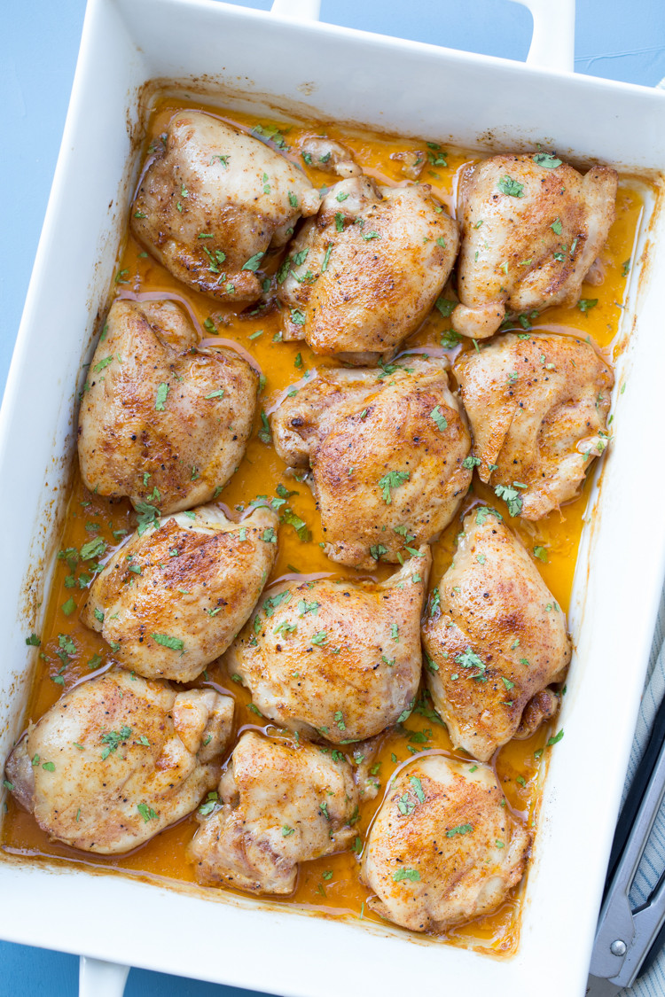 Chicken Thighs Casserole Recipe
 Easy Baked Chicken Thighs Valentina s Corner