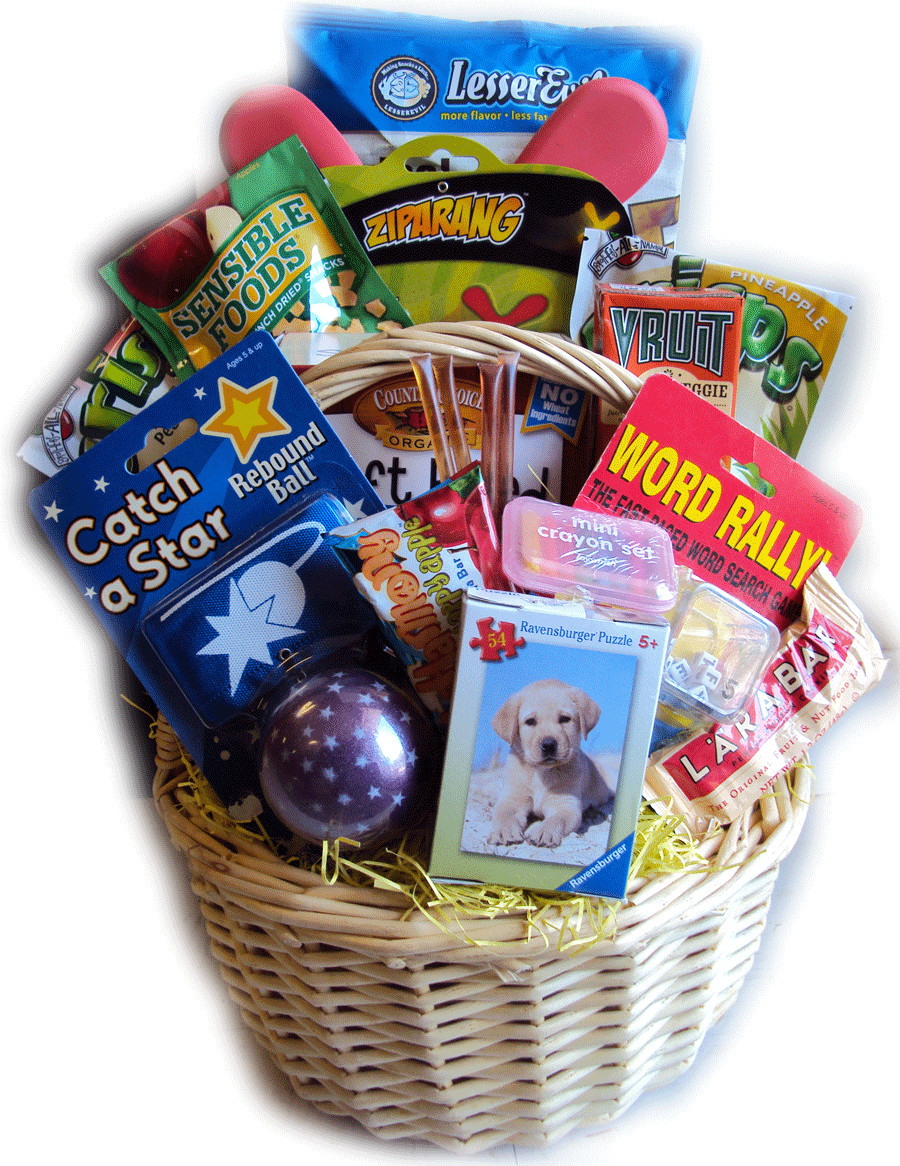 Child Get Well Gift Baskets
 Boredom Buster Healthy Get Well Basket for Children