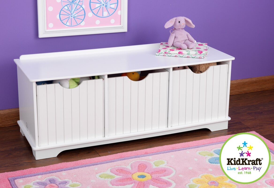 Child Storage Bench
 KidKraft Nantucket Storage Bench & Reviews