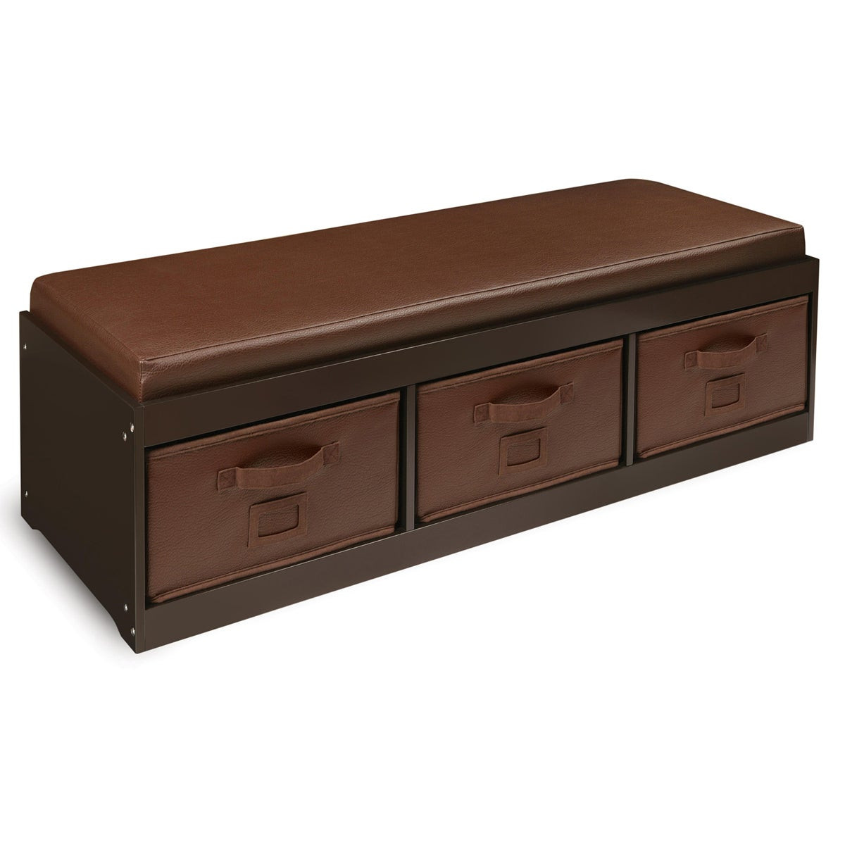 Child Storage Bench
 Shop Espresso Kid s Storage Bench with Espresso Bins