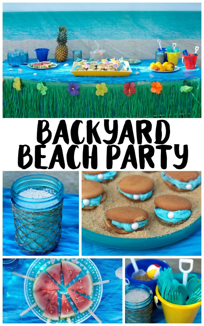 Children Beach Party Ideas
 Backyard Beach Party Ideas Not Quite Susie Homemaker
