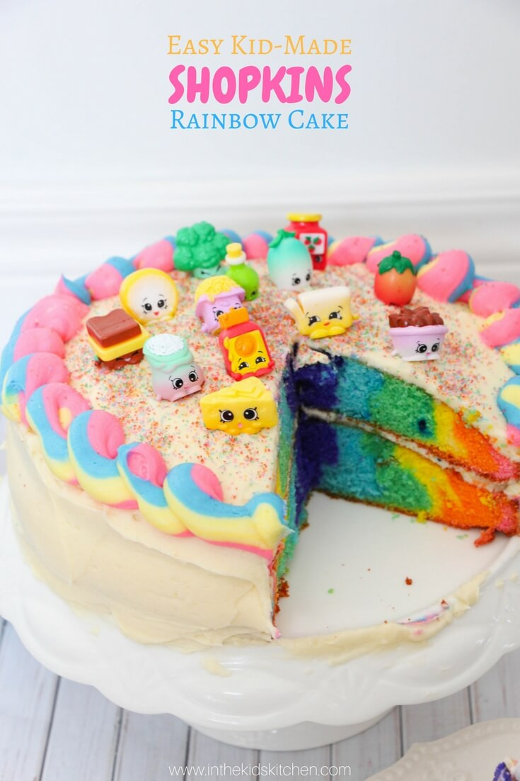 Children Birthday Cakes Recipes
 Rainbow Shopkins Cake Recipe In the Kids Kitchen