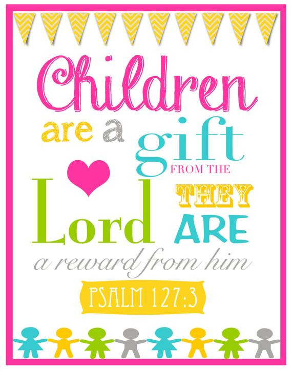Children Gifts From God
 Items similar to Children Are A Gift From God Bible