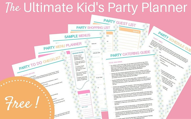 Children Party Planning
 The Ultimate Kids Party Planner A Freebie Easy Breezy