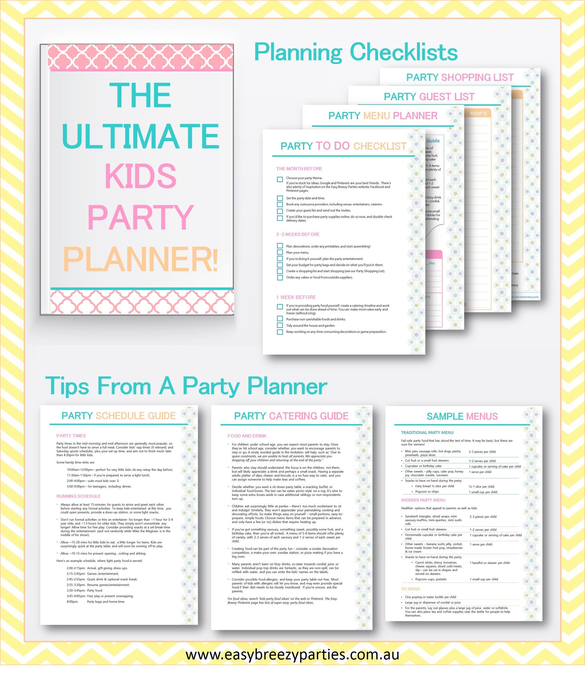 Children Party Planning
 The Ultimate Kids Party Planner A Freebie