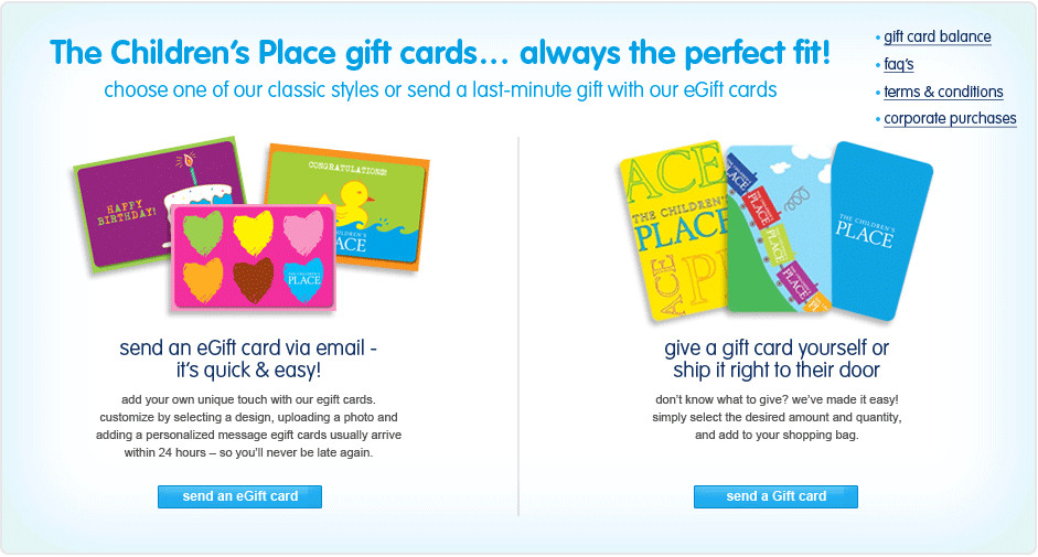 Children Place Gift Card Balance
 Children s Place t cards If you t cards for