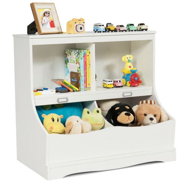 Children'S Storage Bins
 Children s Storage Bookcase Kids Floor Cabinet Toys Bin