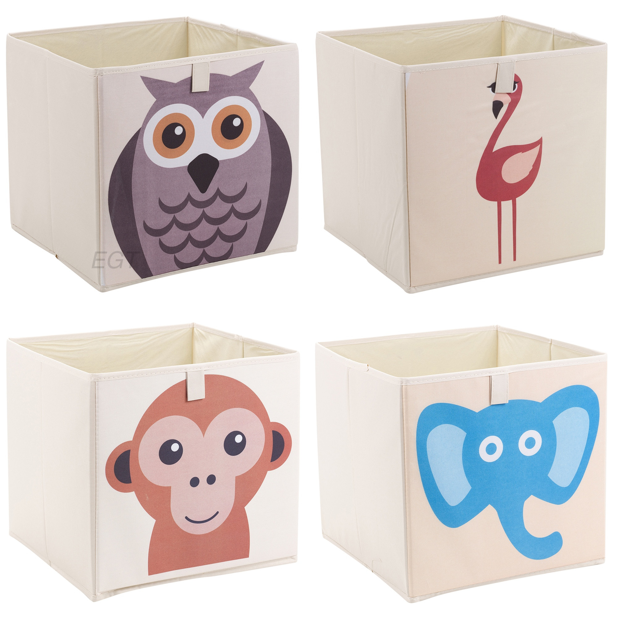Children'S Storage Bins
 Kids Toy Animal Storage Box Collapsible Non Woven Fabric