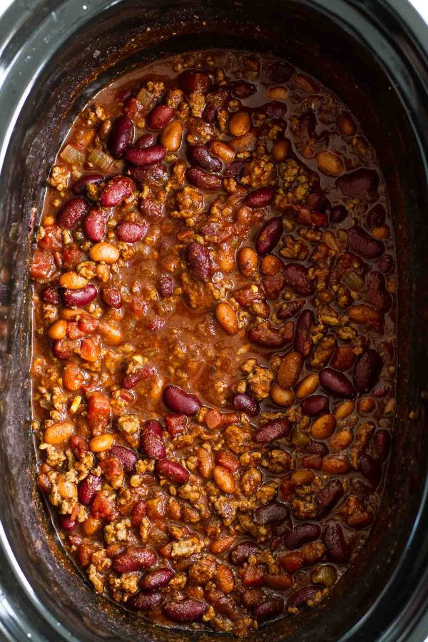 Chili Recipes Crock Pot Ground Beef
 Easy Crock Pot Chili Recipe Slow Cooker Chili Taste