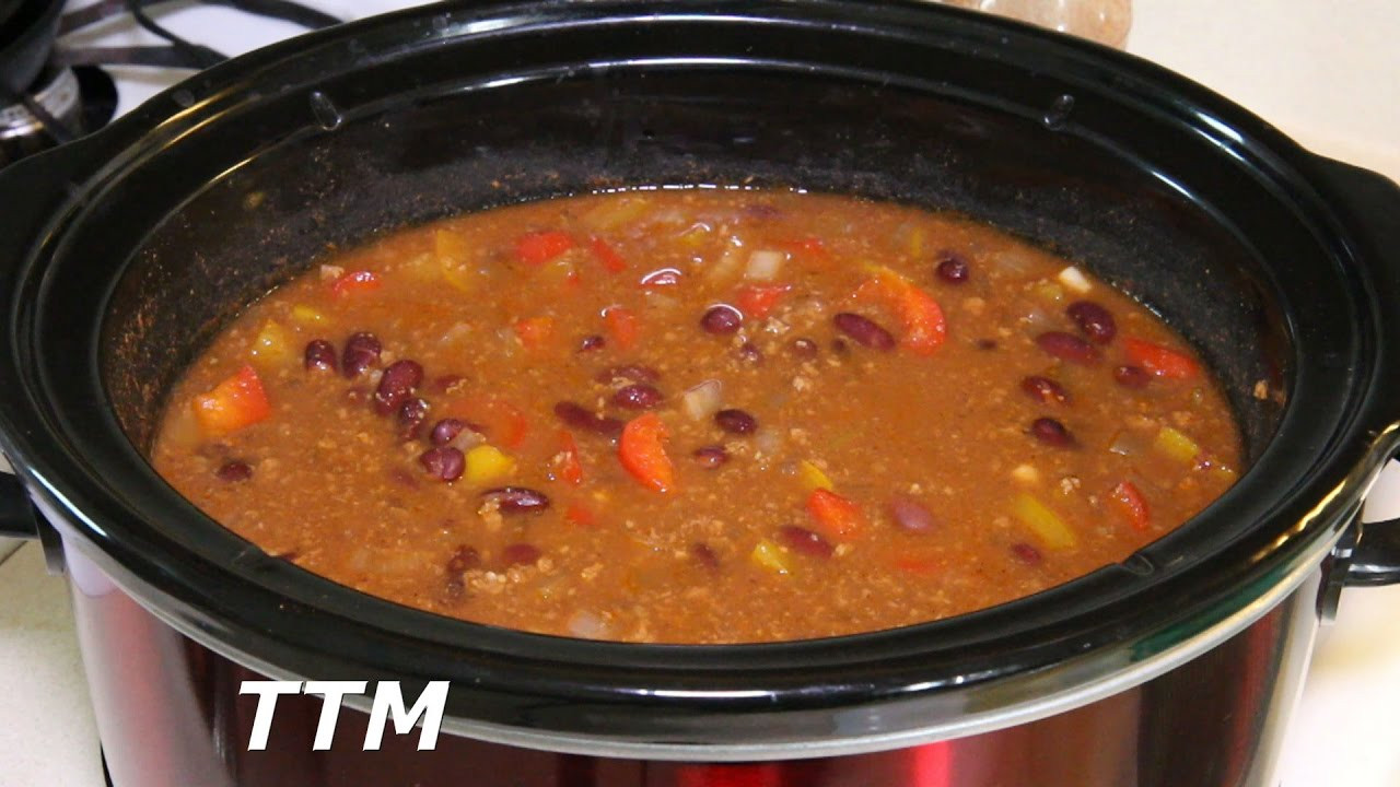 Chili Recipes Crock Pot Ground Beef
 Crock Pot Chili Ground Beef Chili Recipe Slow Cooker