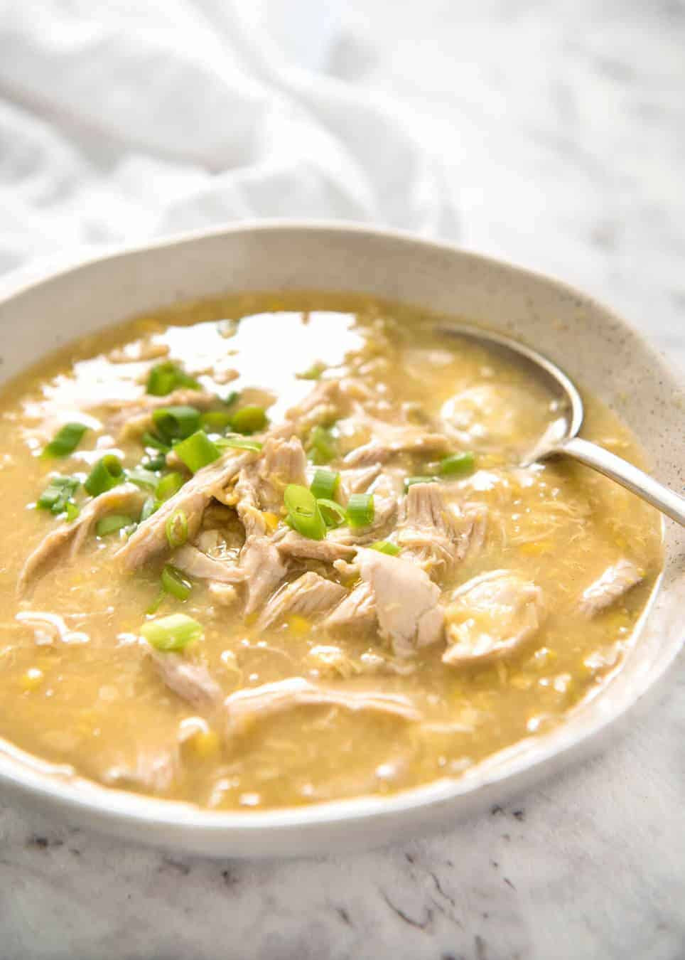 Chinese Chicken Soup Recipe
 Chinese Corn Soup with Chicken
