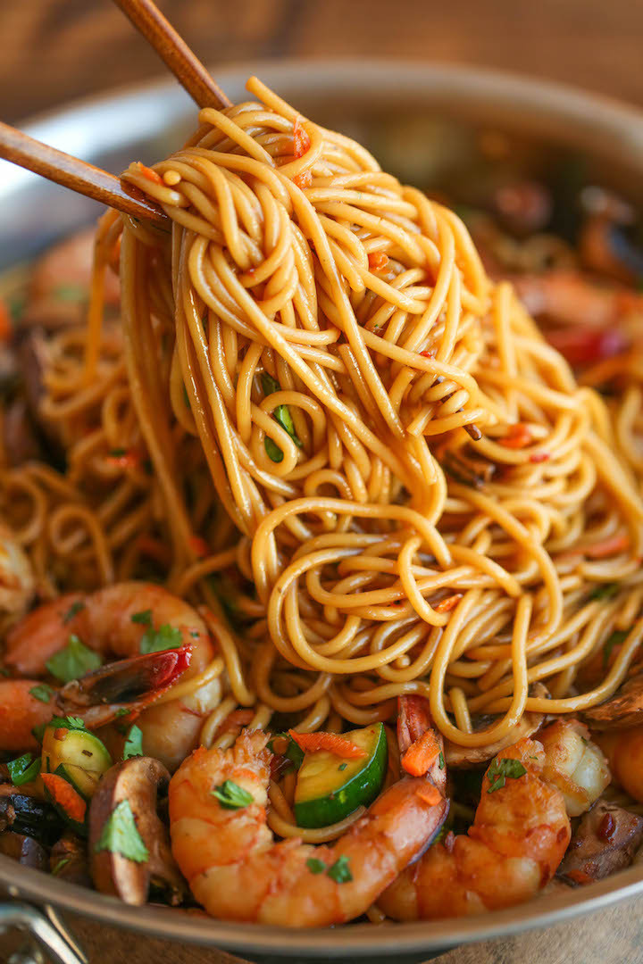 Chinese Noodles With Shrimp
 Asian Garlic Noodles Damn Delicious