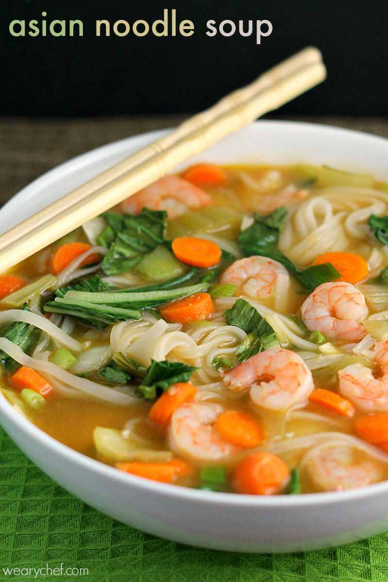 Chinese Noodles With Shrimp
 Asian Rice Noodle Soup with Shrimp The Weary Chef