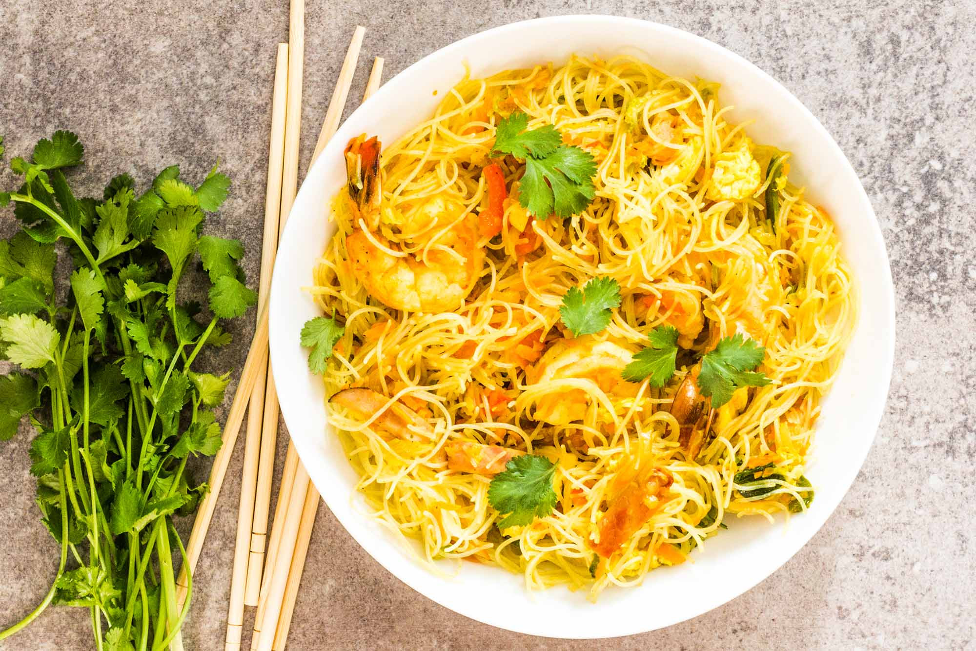 Chinese Noodles With Shrimp
 Singapore Noodles with Shrimp Recipe