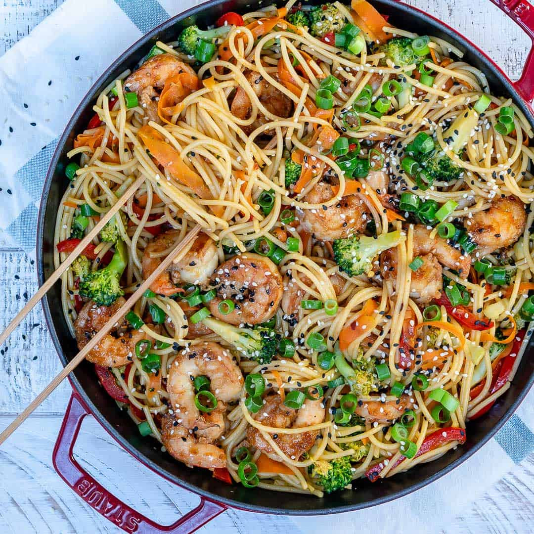 Chinese Noodles With Shrimp
 Easy Shrimp Stir Fry Noodles Recipe