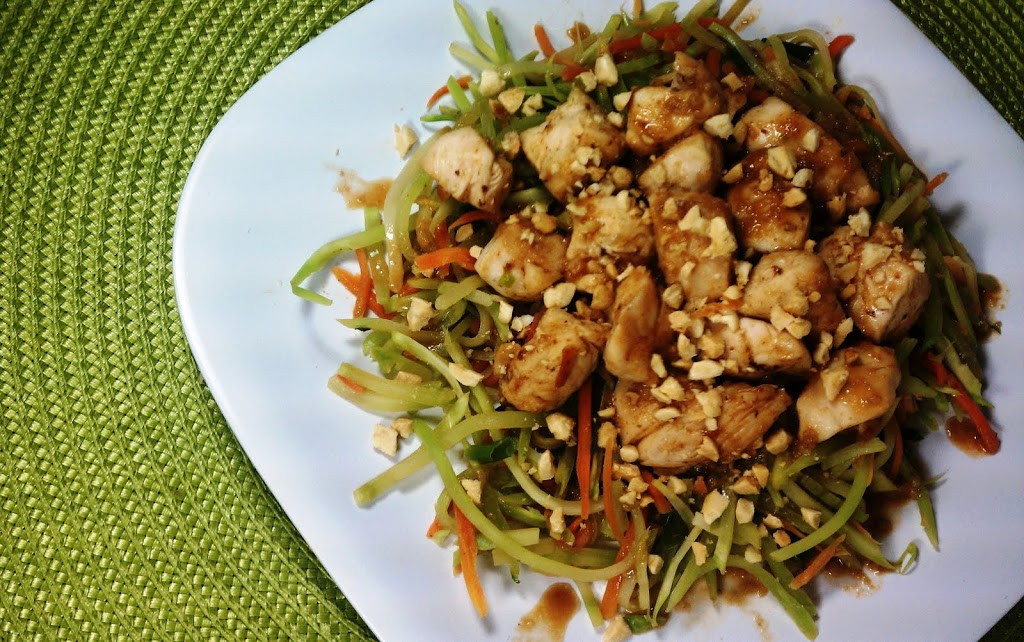 Chinese Peanut Butter Chicken Recipes
 Asian Chicken and Ve ables with Spicy Peanut Sauce