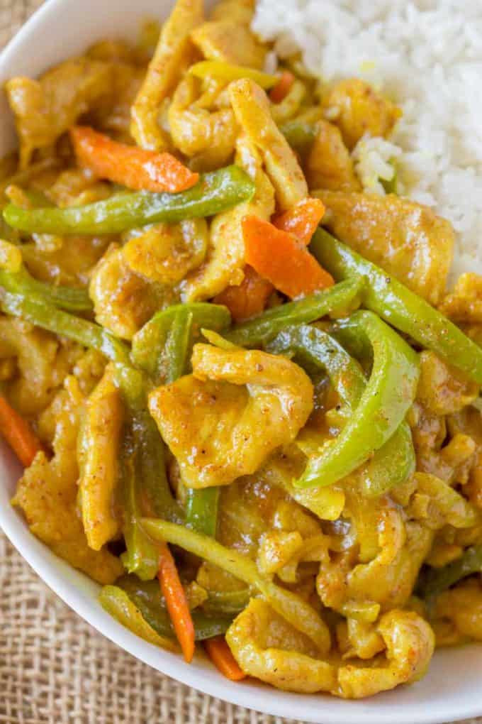 Chinese Restaurants Recipes
 Easy Curry Chicken Dinner then Dessert