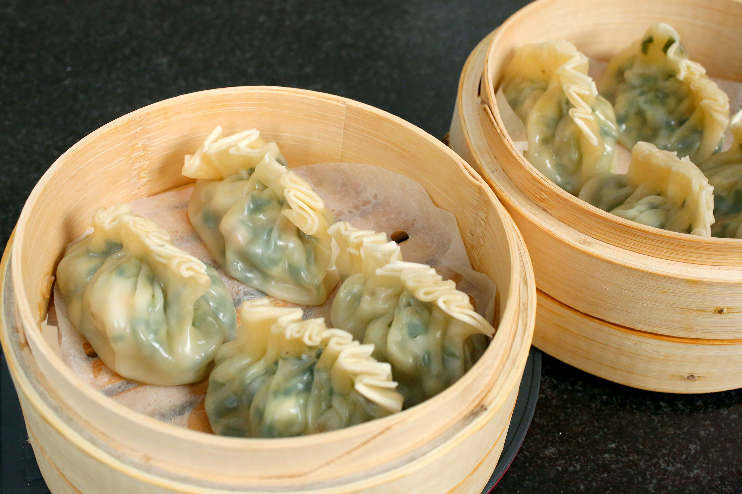 Chinese Steamed Dumplings
 Shrimp & Asian chive dumplings recipe Maangchi