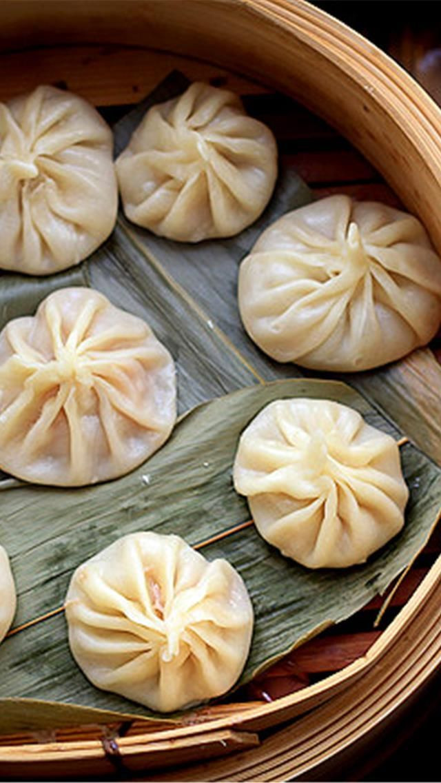 Chinese Steamed Dumplings
 Chinese Steamed Soup Dumplings Xiao Long Bao