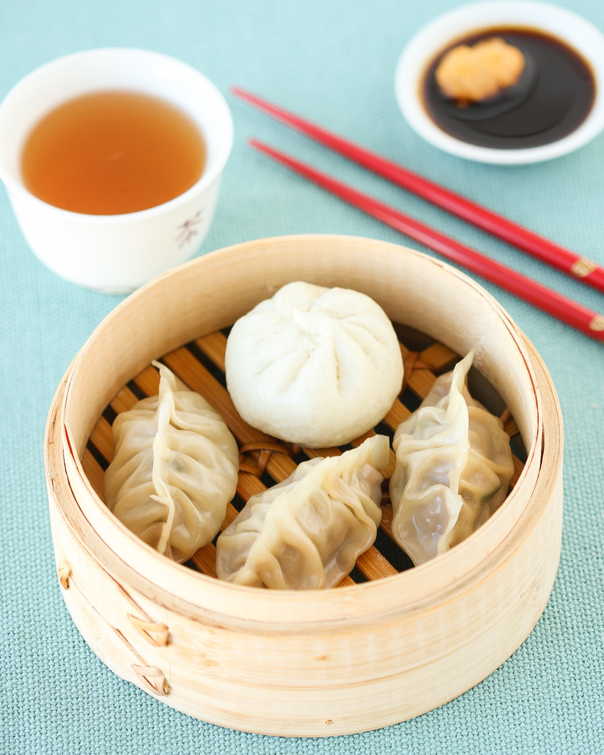 Chinese Steamed Dumplings
 Thirsty For Tea Waffle Cone Fortune Cookies