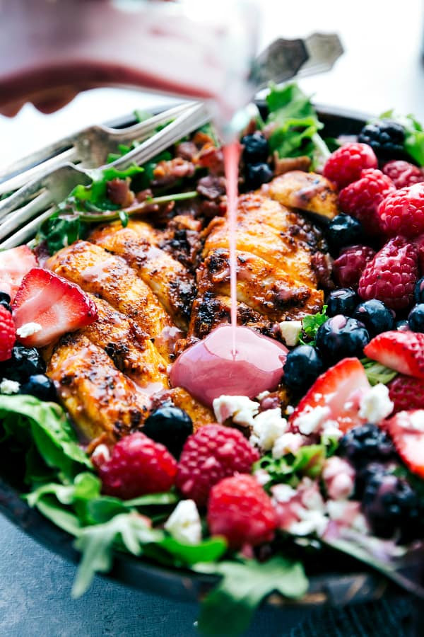 Chipotle Chicken Salad
 Grilled Berry Feta Chicken Salad with a Sweet Chipotle