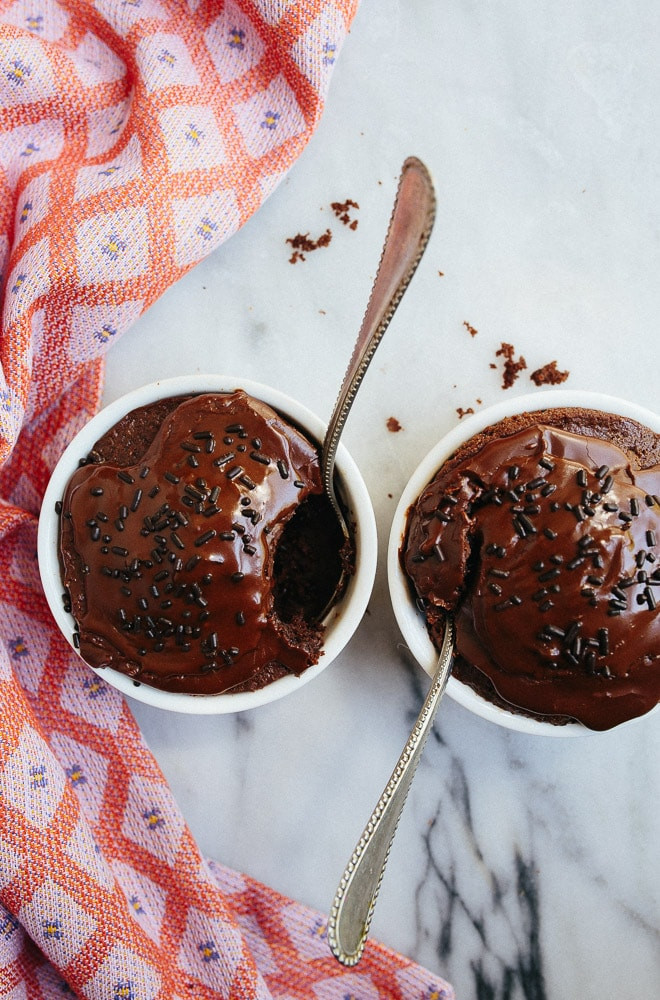 Chocolate Cake For Two
 Chocolate Cake for Two in ramekins