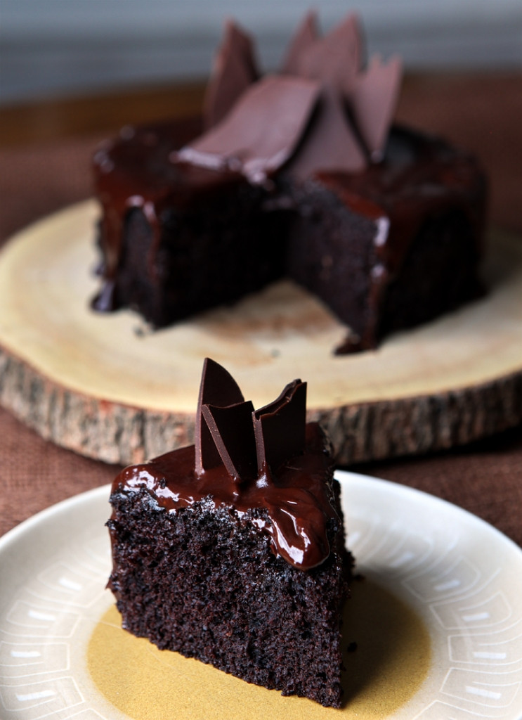 Chocolate Cake For Two
 Red Wine Dark Chocolate Cake For Two