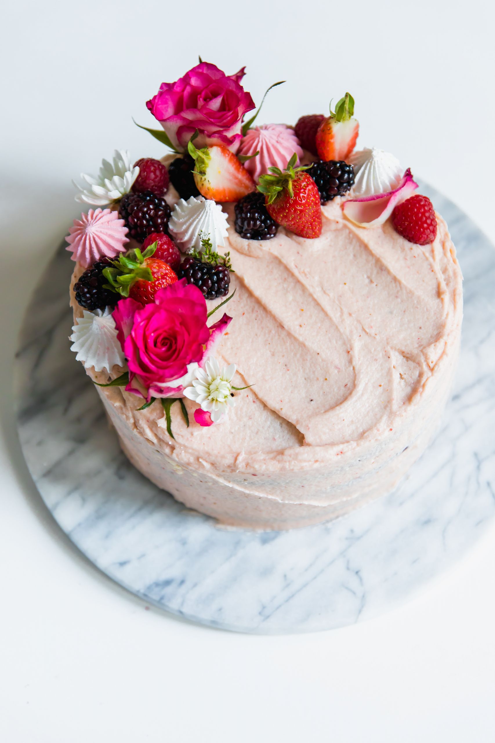 Chocolate Cake With Strawberry Frosting
 Chocolate Cake with Strawberry Cream Cheese Frosting