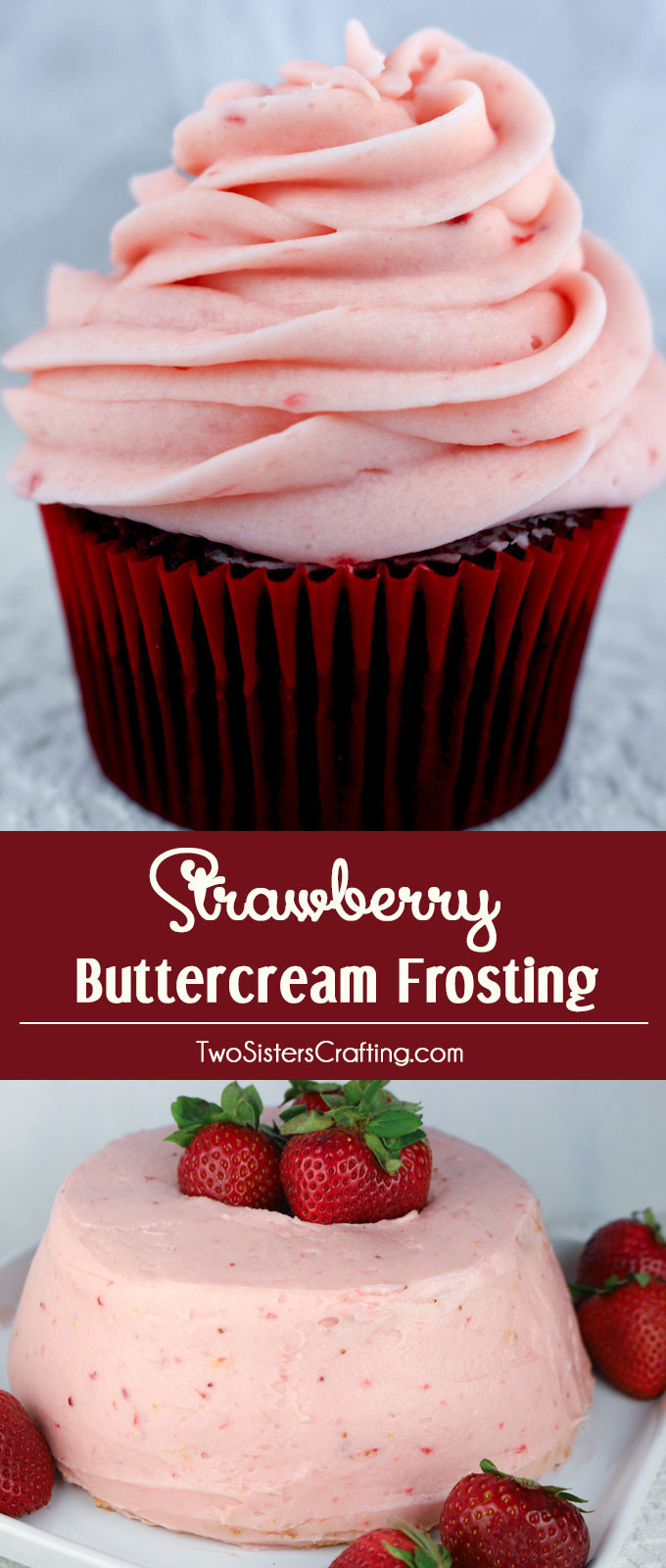 Chocolate Cake With Strawberry Frosting
 The Best Strawberry Buttercream Frosting Two Sisters