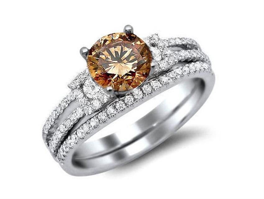 Chocolate Diamond Wedding Ring Sets
 Brown Diamond Engagement Ring [Slideshow]