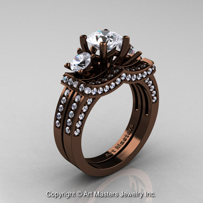 Chocolate Diamond Wedding Ring Sets
 Chocolate Diamond Wedding Ring Set