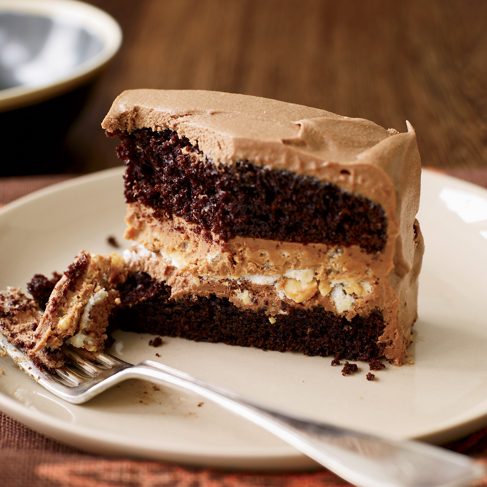 Chocolate Layer Cake Recipes
 Crunchy Milk Chocolate Peanut Butter Layer Cake Recipe