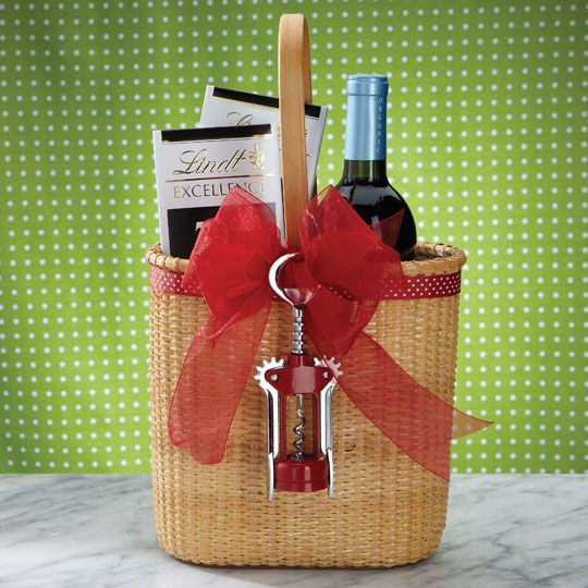 Chocolate Lovers Gift Basket Ideas
 this is such an adorable idea or wine and chocolate lovers