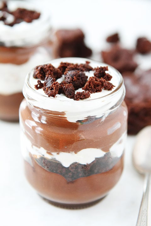 Chocolate Mousse Trifle
 Chocolate Mousse Brownie Trifles