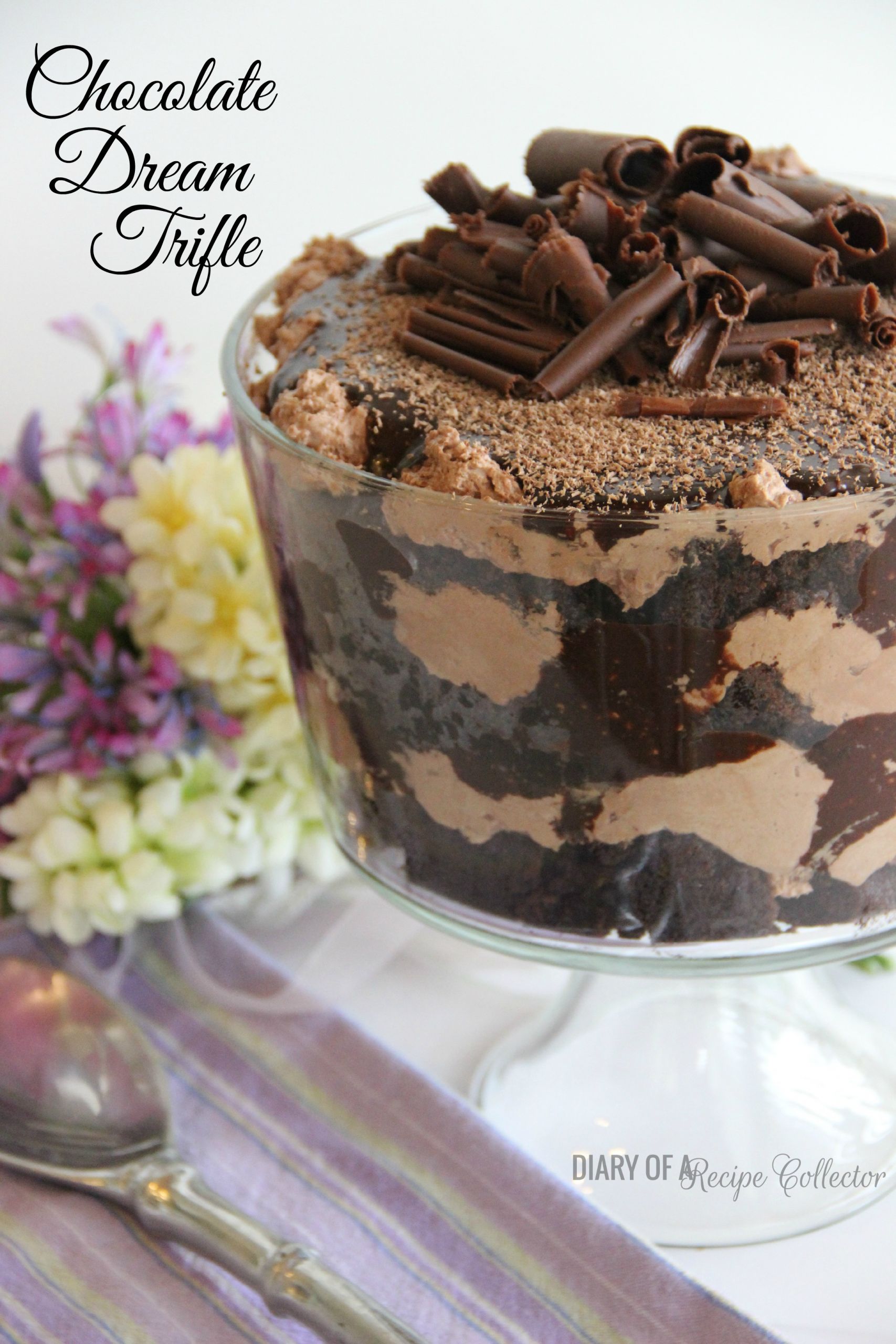 Chocolate Mousse Trifle
 Chocolate Dream Trifle Diary of A Recipe Collector