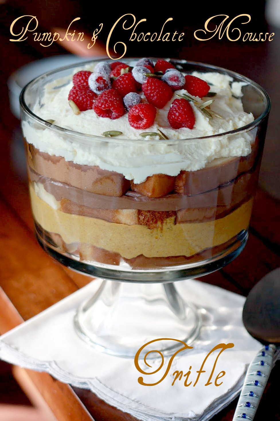 Chocolate Mousse Trifle
 Pumpkin and Chocolate Mousse Trifle