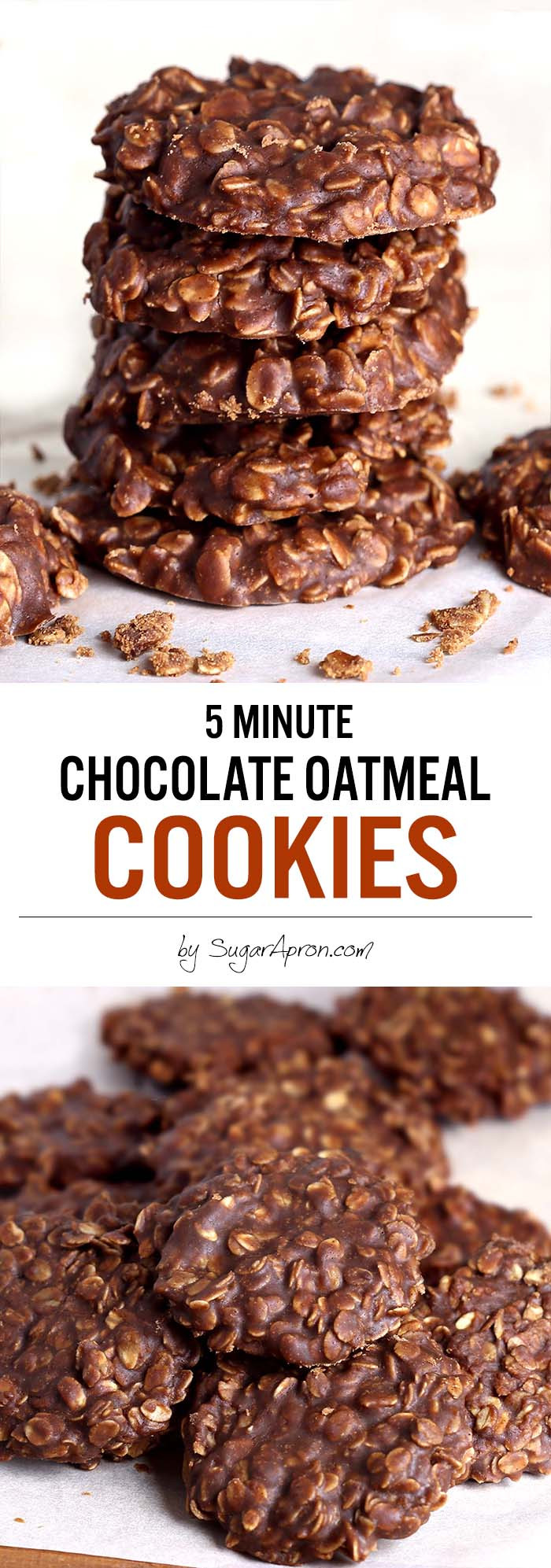 Chocolate Oatmeal No Bake Cookies
 No Bake Chocolate Oatmeal Cookies Sugar Apron