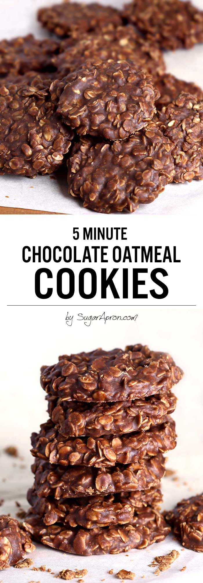 Chocolate Oatmeal No Bake Cookies
 No Bake Chocolate Oatmeal Cookies Sugar Apron