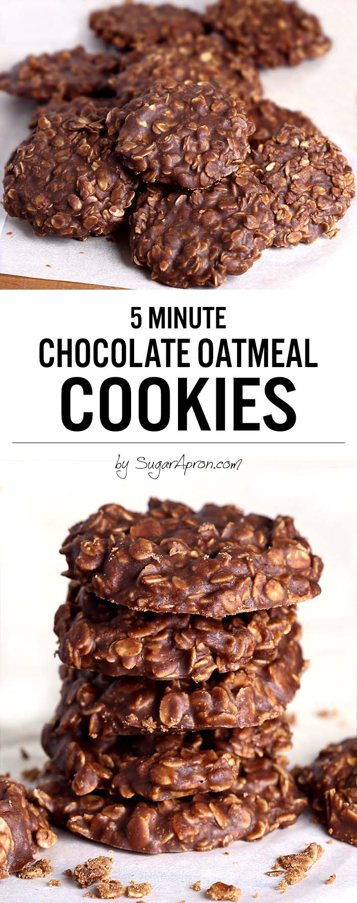 Chocolate Oatmeal No Bake Cookies
 No Bake Chocolate Oatmeal Cookies Sugar Apron