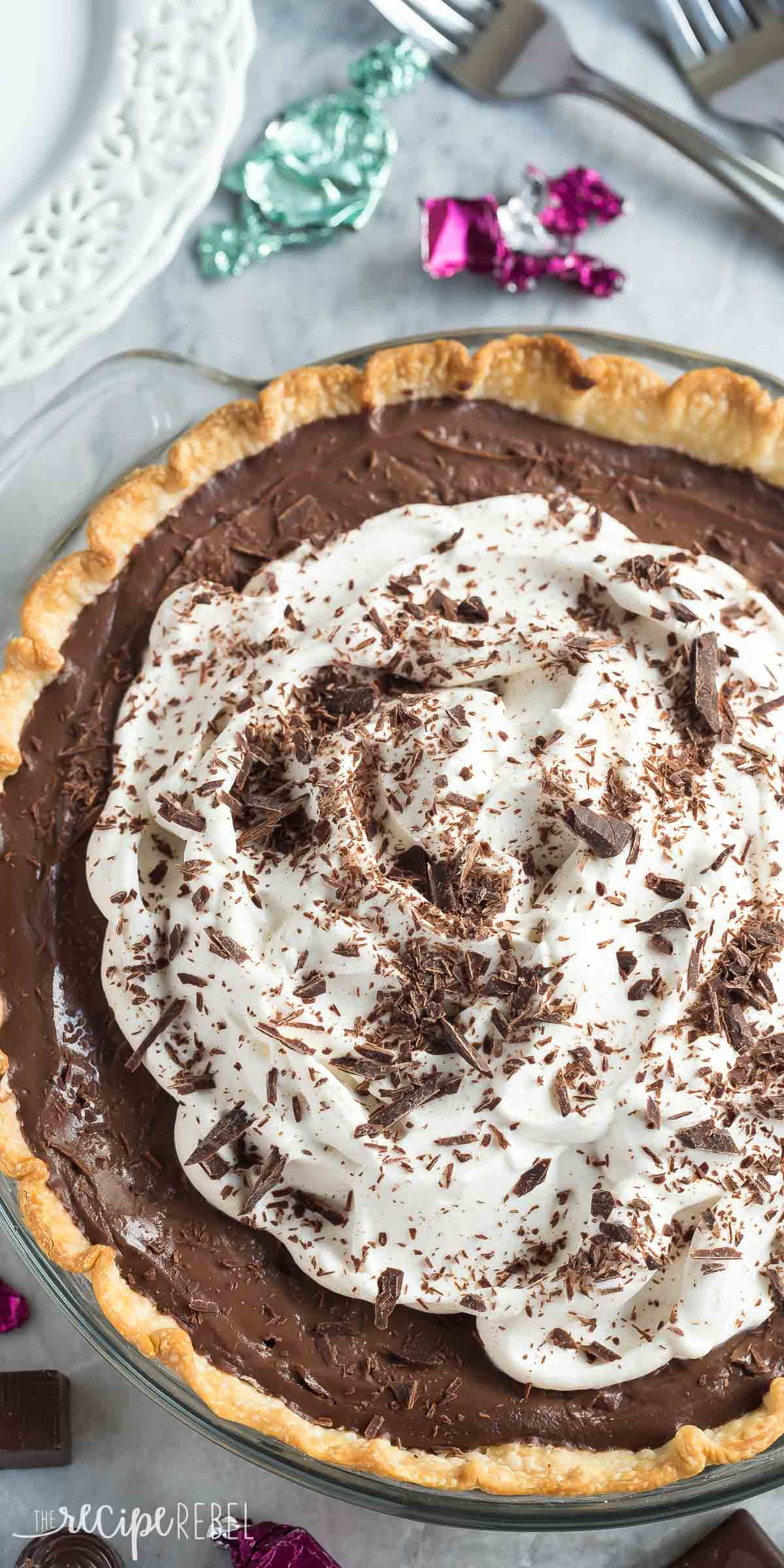 Chocolate Pudding Pie From Scratch
 Homemade Dark Chocolate Pudding Pie Recipe