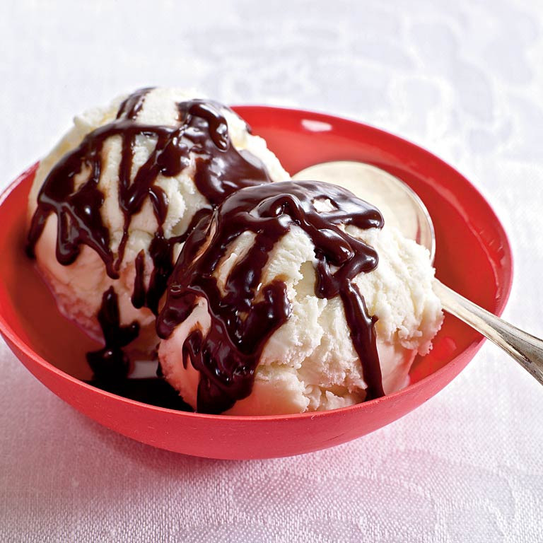 Chocolate Sauce For Ice Cream Recipe
 Ice Cream with Dark Chocolate Sauce Recipe