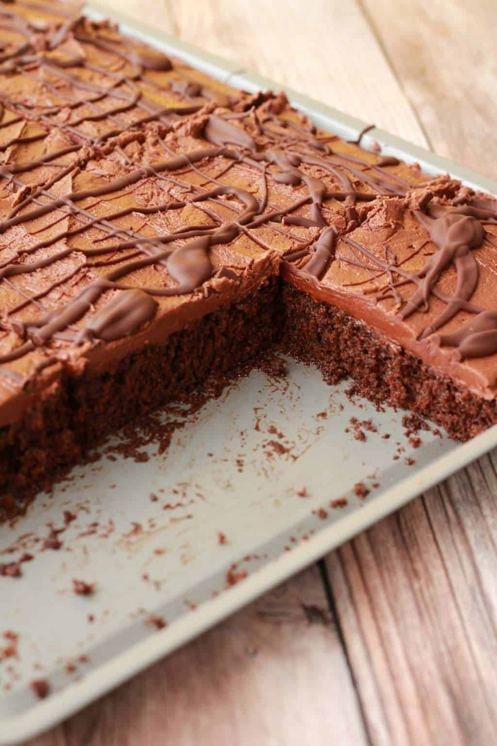 Chocolate Sheet Cake
 Chocolate Sheet Cake with Chocolate Fudge Frosting