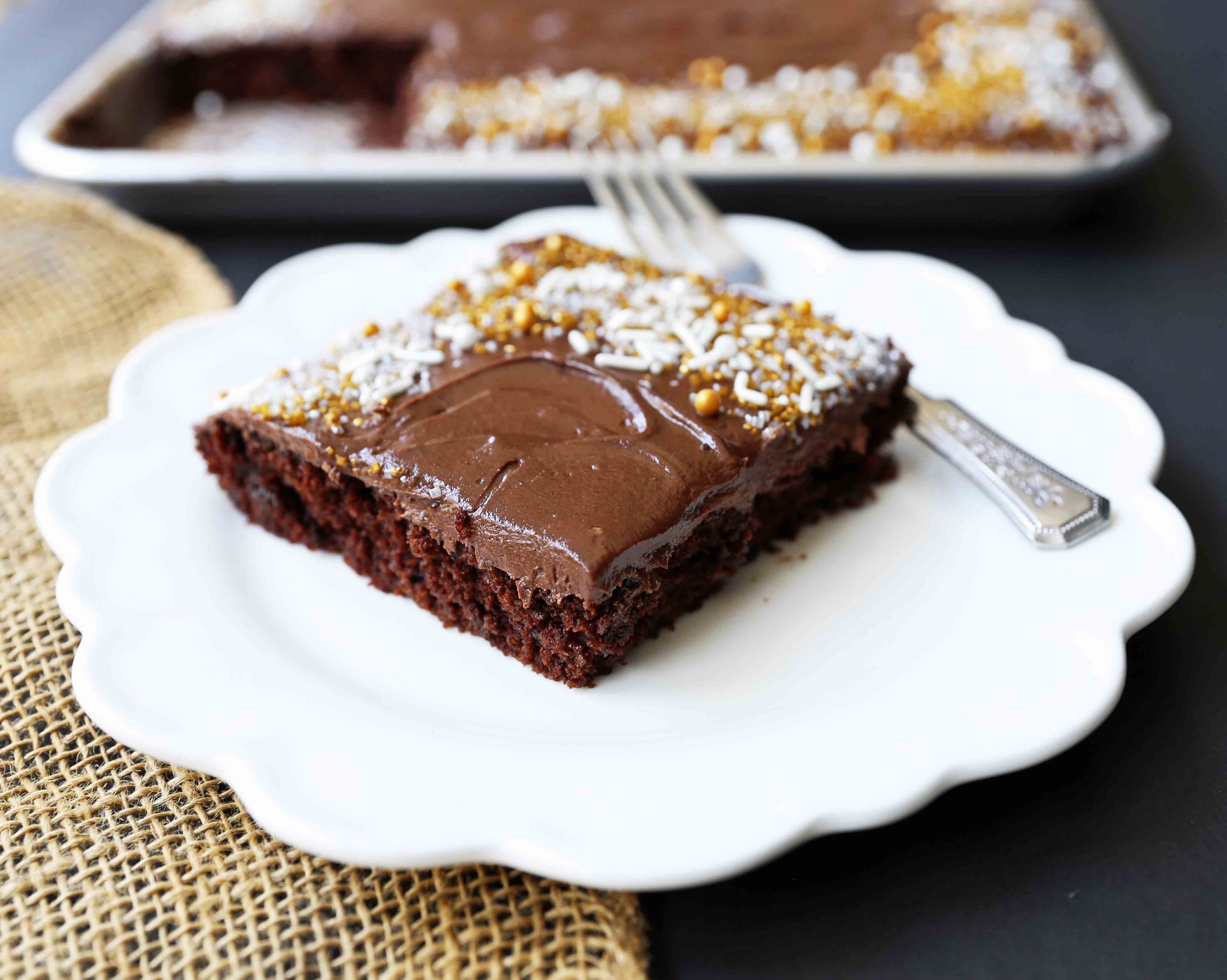 Chocolate Sheet Cake
 Chocolate Sheet Cake with Milk Chocolate Frosting – Modern