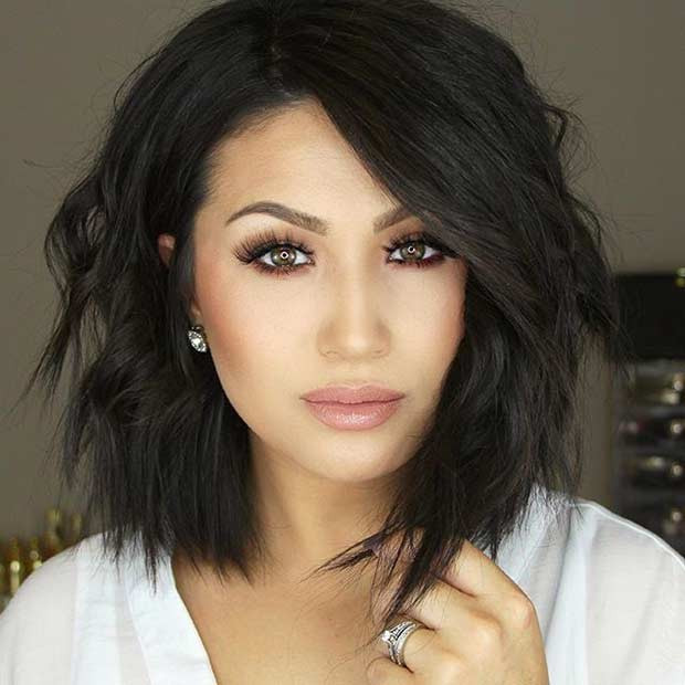 Choppy Medium Hair Cut
 31 Best Shoulder Length Bob Hairstyles