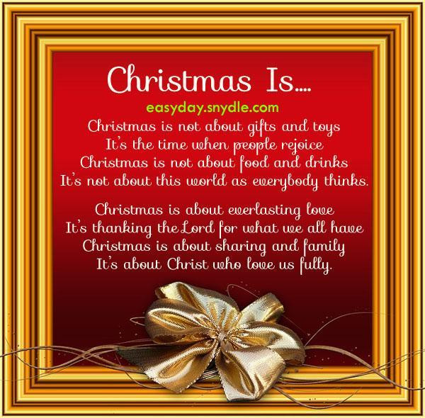 Christian Quote About Christmas
 Famous Christmas Poems Easyday