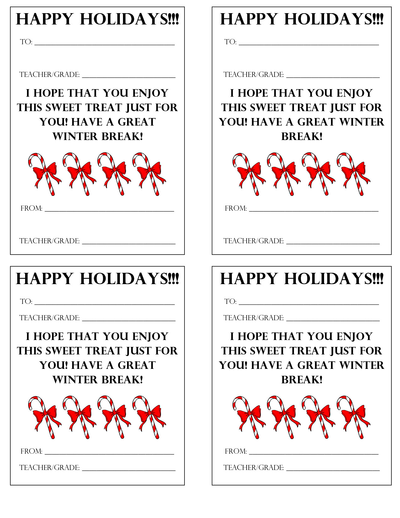 Christmas Candy Grams
 6 Best of Holiday Grams Printable Printable Candy
