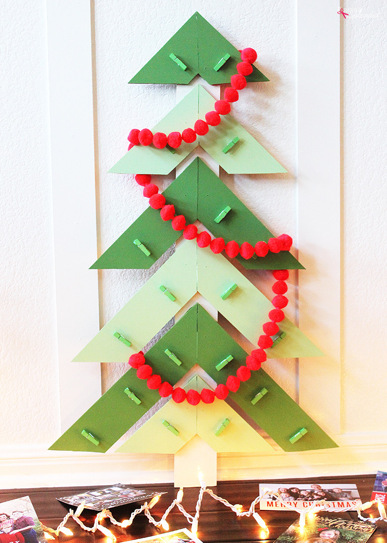 Christmas Card Holder DIY
 Christmas Tree DIY Christmas Card Holder DIY Christmas