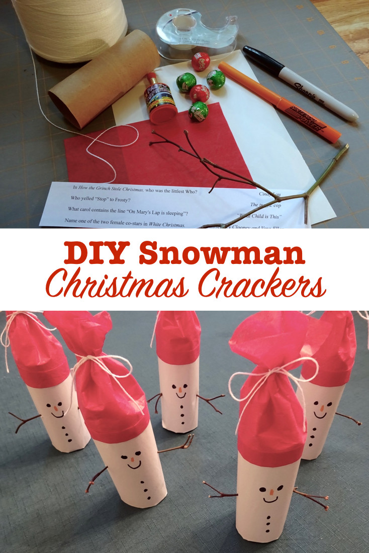 Christmas Crackers DIY
 Save Money and Spread Cheer with DIY Snowman Christmas