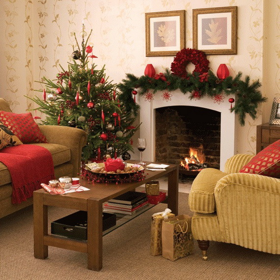 Christmas Decor For Living Room
 60 Elegant Christmas Country Living Room Decor Ideas