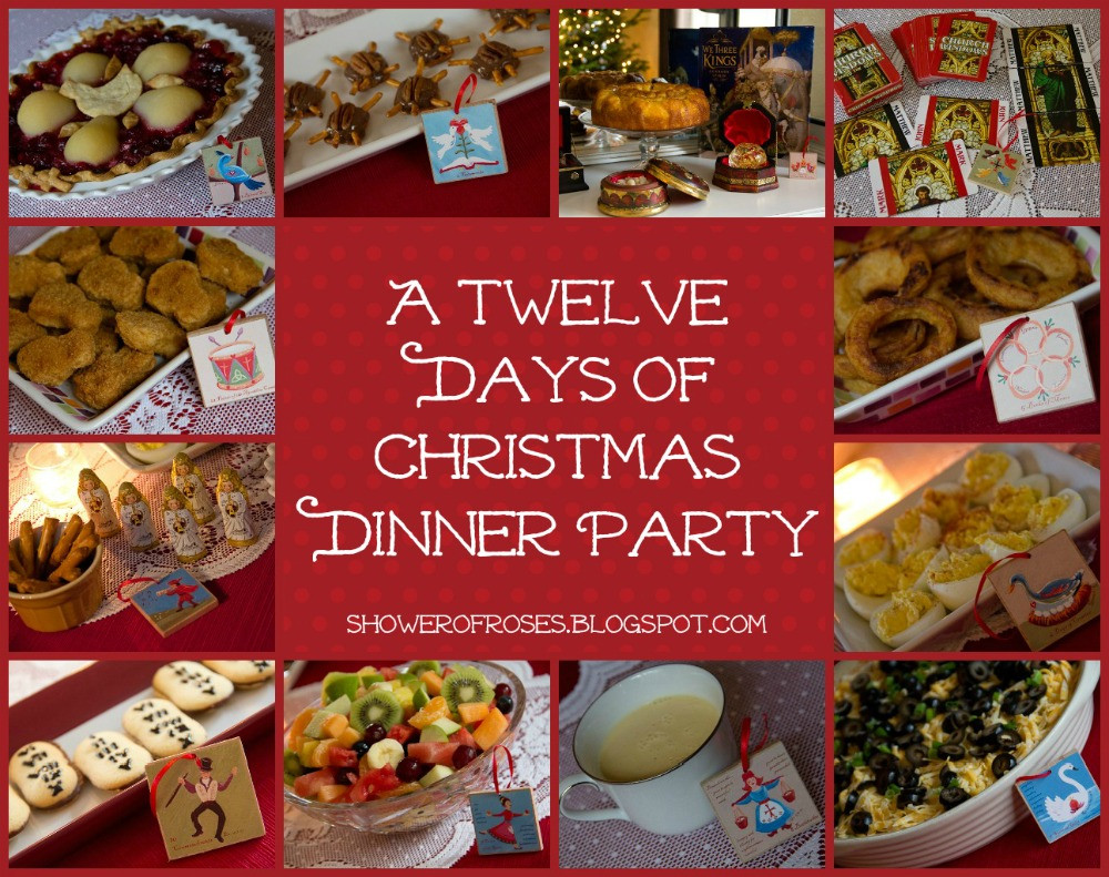 Christmas Dinner Party Theme Ideas
 Shower of Roses Our Twelve Days of Christmas Dinner Party